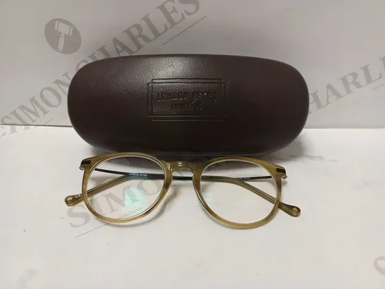 LONDON RETRO ALBION GREEN HORN GLASSES