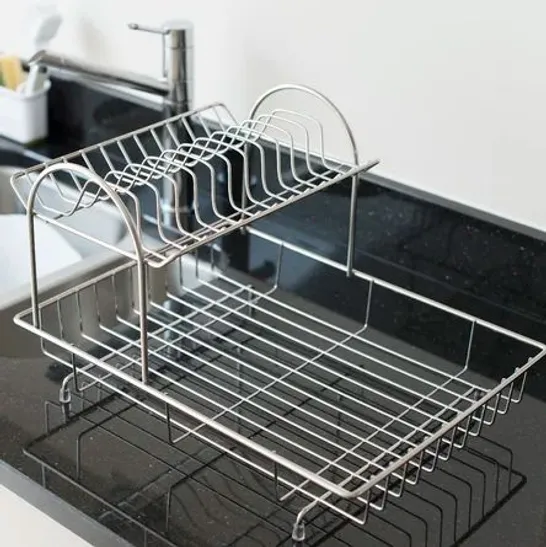 BOXED 2 TIER STAINLESS STEEL DRAIN TRAY