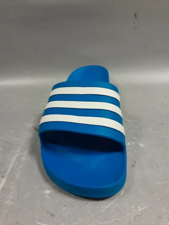 ADIDAS THREE STRIPE SLIDERS IN BLUE - 11