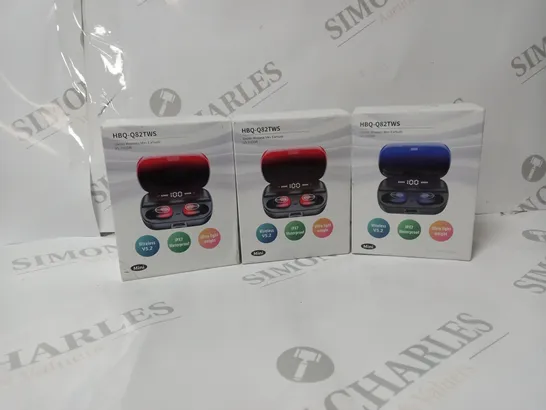 3 X WIRELESS MINI EARBUDS HBQ-Q82TWS 