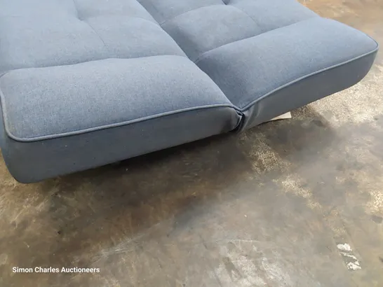 DESIGNER CLICK KLAC SOFA BED BLUE FABRIC 