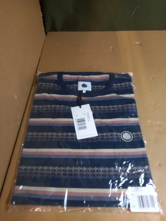 PRETTY GREEN LARMAN STRIPE T-SHIRT SIZE S