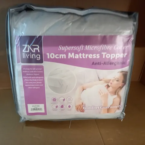 10CM MICROFIBER MATTRESS TOPPER - SINGLE