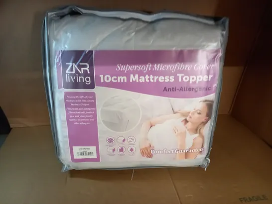 10CM MICROFIBER MATTRESS TOPPER - SINGLE