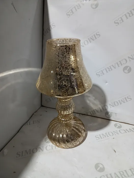 HOME REFLECTIONS PRE-LIT LED MERCURY GLASS LAMP GOLD