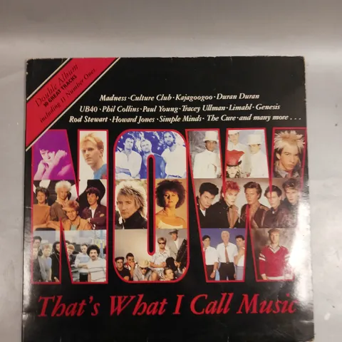 NOW THAT'S WHAT I CALL MUSIC ORIGINAL VINYL 