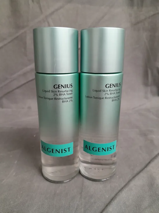 ALGENIST GENIUS SET OF 2 LIQUID SKIN RESURFACING 2% BHA TONER - 100ML