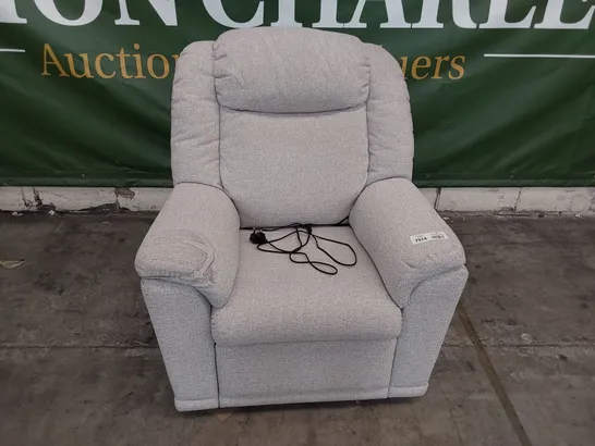 QUALITY BRITISH DESIGNER G PLAN MILTON POWER RECLINING EASY CHAIR SWIFT OATMEAL FABRIC 