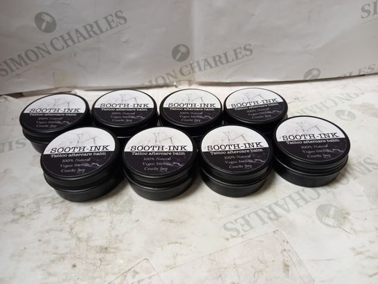 LOT OF APPROX 8 SOOTH-INK TATTOO AFTERCARE BALMS