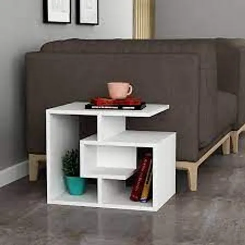 BOXED LABIRENT SIDE TABLE WHITE