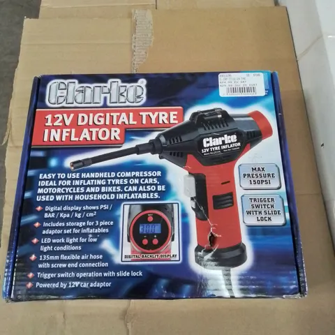 CLARKE 12V DIGITAL TYRE INFLATOR