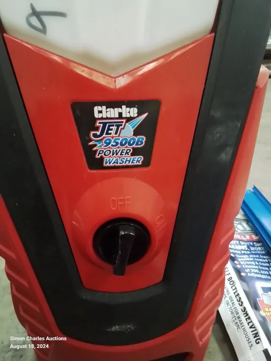 CLARKE JET 9500B POWER WASHER JET WASH.