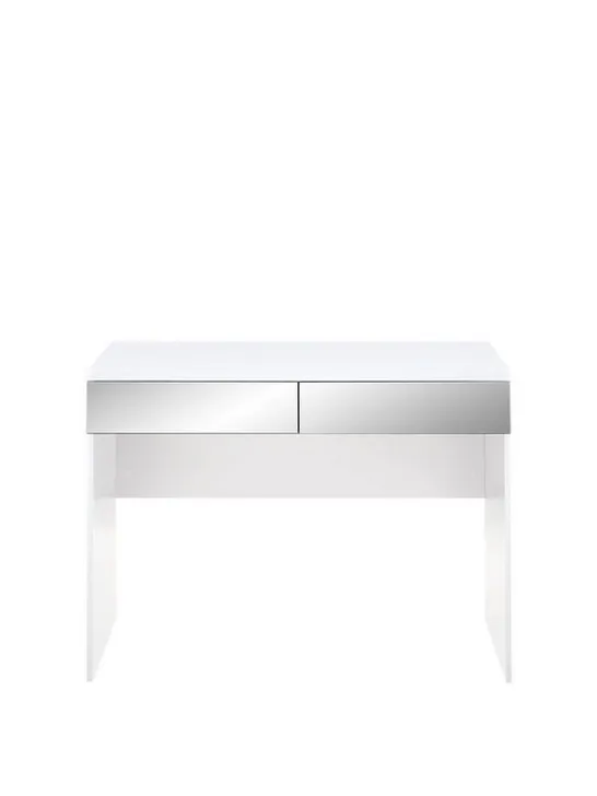 BOXED GRADE 1 PRAGUE MIRRORED DRESSING TABLE WHITE (1 BOX)