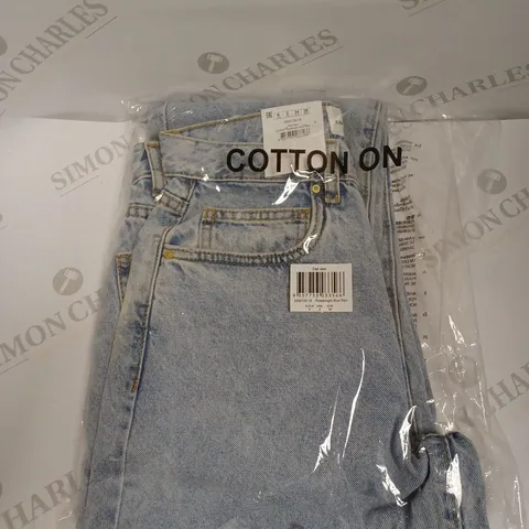 COTTON:ON ROADKNIGHT BLUE RIPS DAD JEAN - UK 6