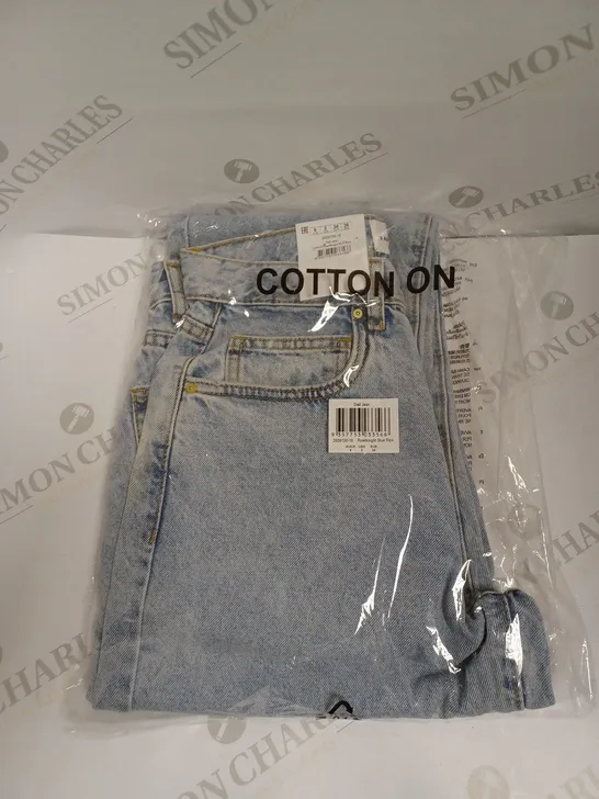 COTTON:ON ROADKNIGHT BLUE RIPS DAD JEAN - UK 6