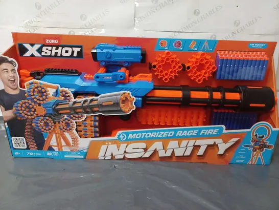 BOXED ZURU XSHOT MOTORISED RAGE FIRE INSANITY