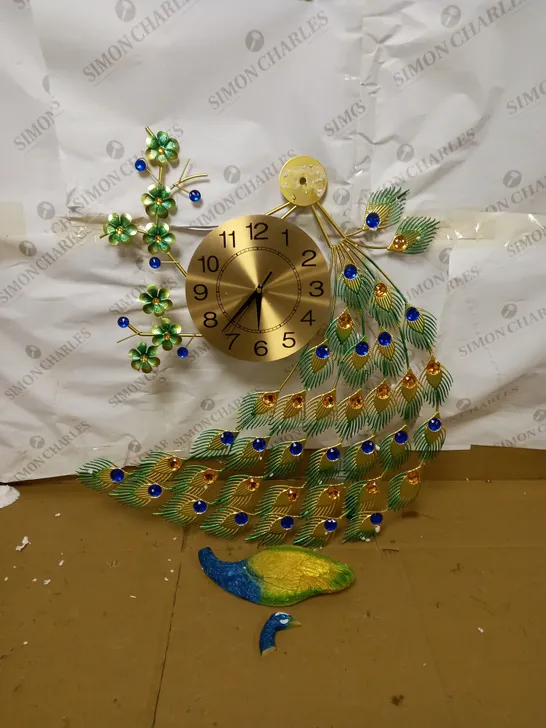 LANGSHI PEACOCK WALL CLOCK