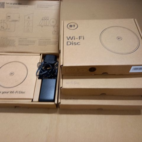 LOT OF 4 BOXED BT WI-FI DISCS