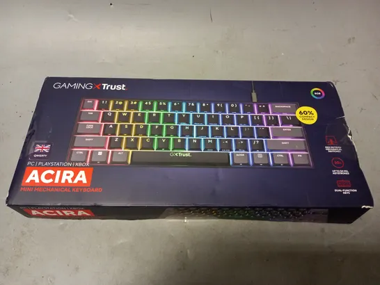 BOXED AND SEALED GAMING X TRUST ACIRA MINI MECHANICAL KEYBOARD