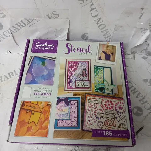 BOXED AND SEALED CRAFTERS COMPANION STENCIL CRAFT KIT