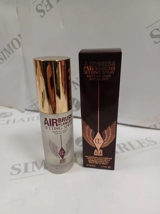 BOXED CHARLOTTE TILBURY AIR BRUSH FLAWLESS SETTING SPRAY - 34ML 