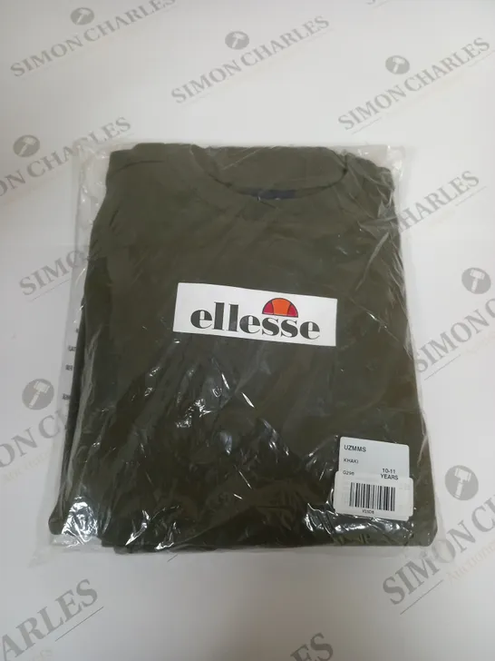 ELLESSE KHAKI GREEN JUMPER - 10-11YR