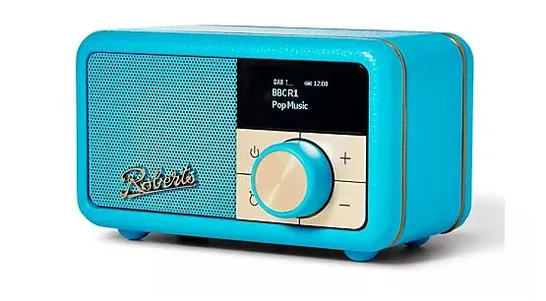 ROBERTS REVIVAL PETITE DAB DAB+ BLUETOOTH RECHARGEABLE DIGITAL RADIO ELECTRIC BLUE