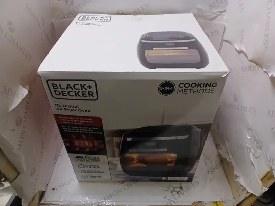 BOXED BLACK AND DECKER 11L DIGITAL AIR FRYER OVEN 