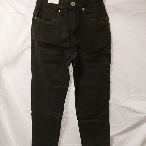 BOX OF APPROX 12 BRAND NEW COTTON:ON LONG STRAIGHT JEANS - BLACK SIZE AUS 6