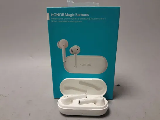 BOXED HONOR MAGIC EARBUDS IN WHITE