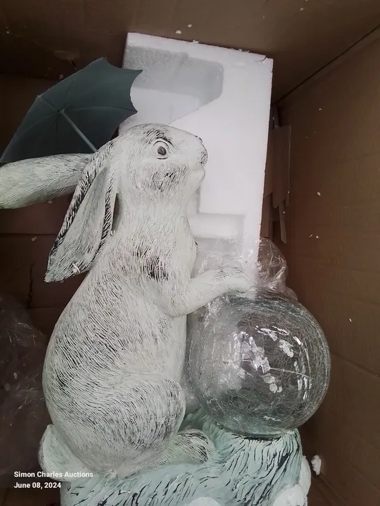 BOXED GARDEN LED BUNNY