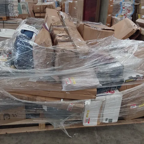 PALLET OF ASSORTED ITEMS, INCLUDING, CURTAINS, DUVET SETS, MATTRESSES TOPPER, SCATTER CUSHIONS
