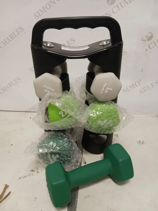 BOXED NEOPRENE DUMBBELL SET 