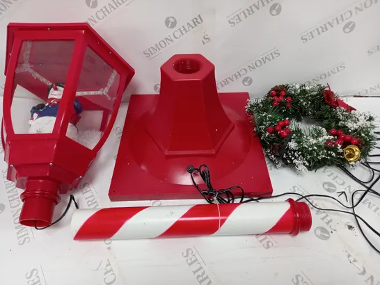 5FT LED SNOWING STREET LAMP CANDY CANE RRP £99.99