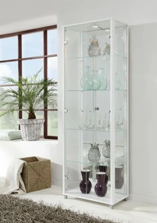 BOXED STANDARD CURIO CABINET WITH LIGHTING 