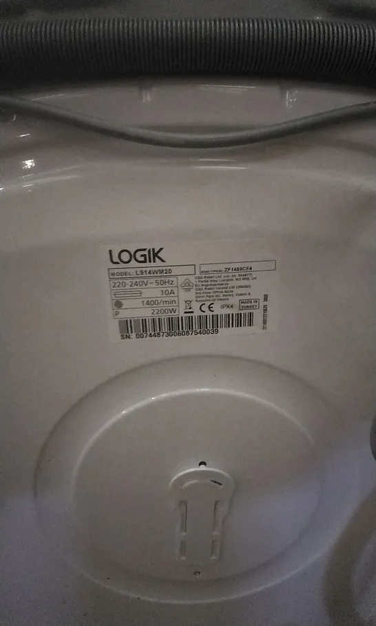 (MISSING DRAINING PLUG COVER) LOGIK L914WM20 1400RPM 9KG WASHING MACHINE 