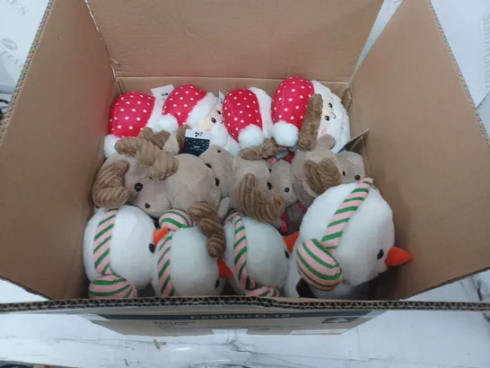 BOXED AND BRAND NEW CHRISTMAS PLUSH TEDDIES - 12 PER BOX