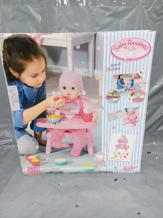 BOXED BABY ANNABELL LUNCH TIME TABLE  RRP £42.99