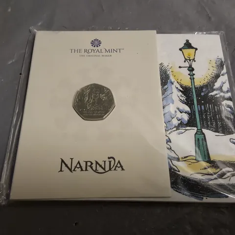 ROYAL MINT NARNIA THE LION WITCH AND WARDROBE 50P COMMEMORATIVE COIN