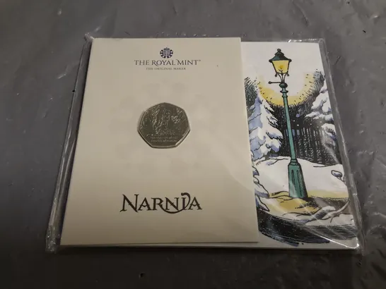 ROYAL MINT NARNIA THE LION WITCH AND WARDROBE 50P COMMEMORATIVE COIN