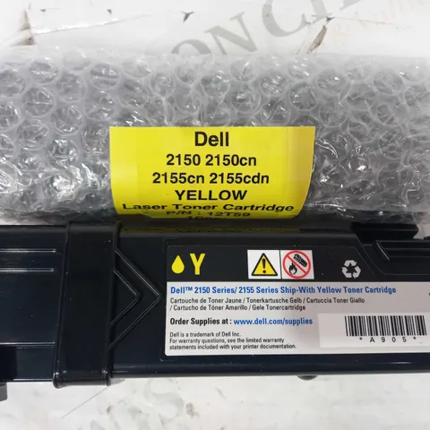 LOT OF 2 X DELL 2150/2155 SERIES YELLOW TONER CARTRIDGE