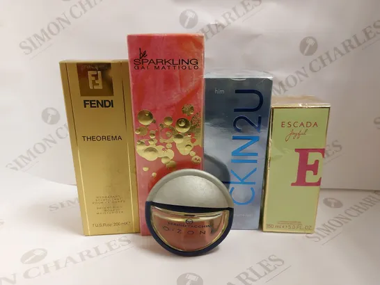 BOX OF APPROX 10 ASSORTED FRAGRANCES TO INCLUDE CKIN2U, FENDI THEOREMA AND ESCADA JOYFUL