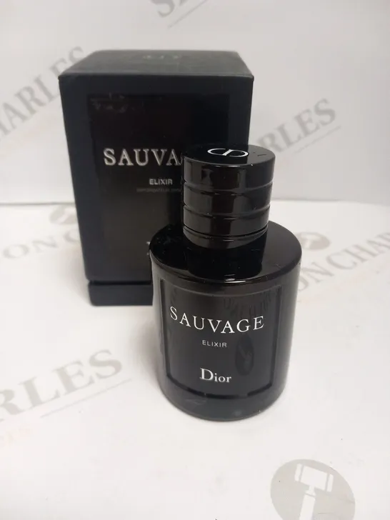 BOXED DIOR SAUVAGE ELIXIR VAPORISATEUR SPRAY 60ML 