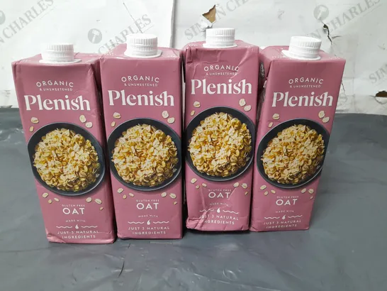 LOT OF 10 PLENISH 1L OAT DRINKS