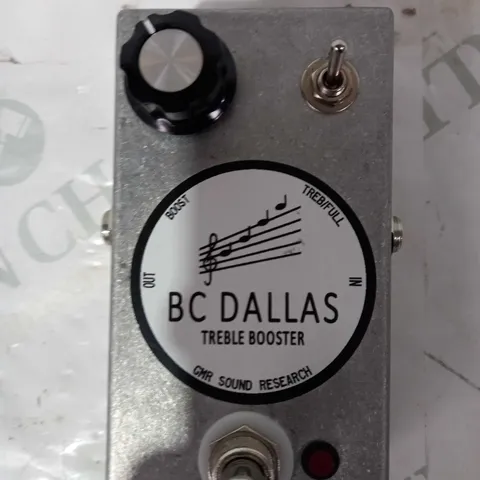 BC DALLAS TREBLE BOOTSER GUITAR EFFECTS PEDDLE