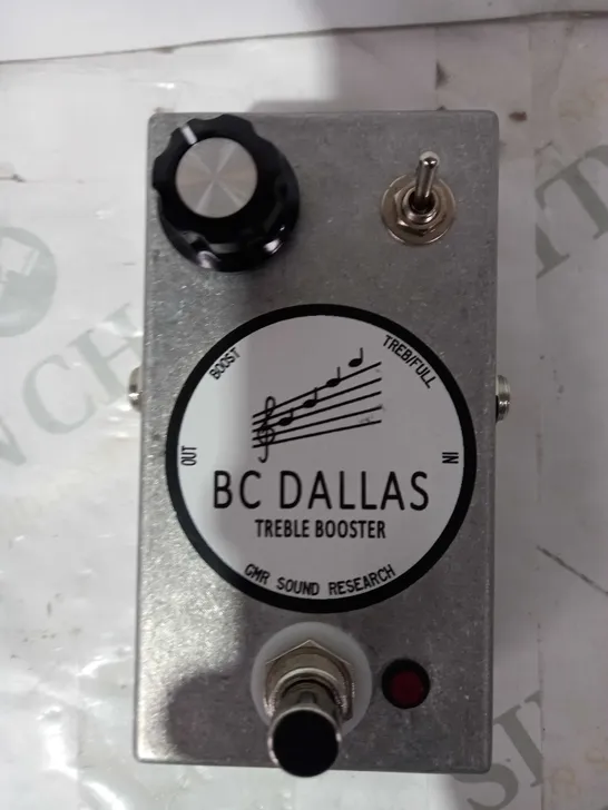 BC DALLAS TREBLE BOOTSER GUITAR EFFECTS PEDDLE