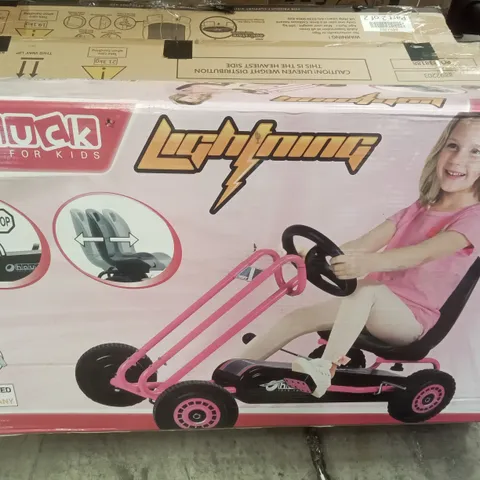 BOXED HAUCK LIGHTNING GO KART PINK [COLLECTION ONLY]