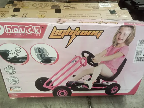 BOXED HAUCK LIGHTNING GO KART PINK [COLLECTION ONLY] RRP £130