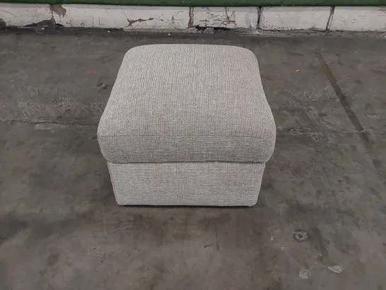 DESIGNED FABRIC UPHOLSTERED STORAGE FOOTSTOOL