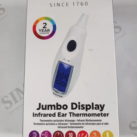 BOXED SALTER JUMBO DISPLAY INFRARED EA THERMOMETER 